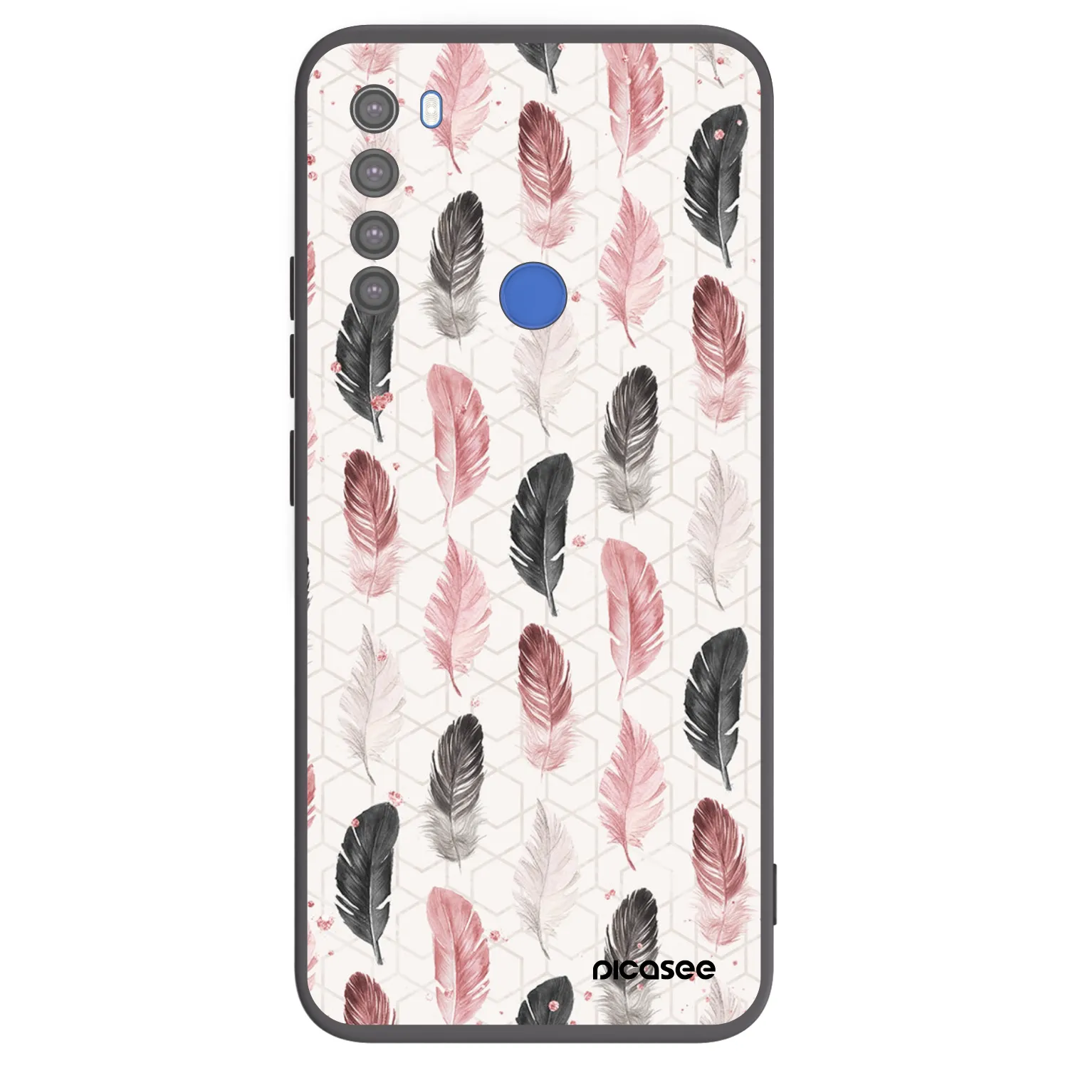 Picasee husă neagră din silicon pentru Xiaomi Redmi Note 8T - Feather 2