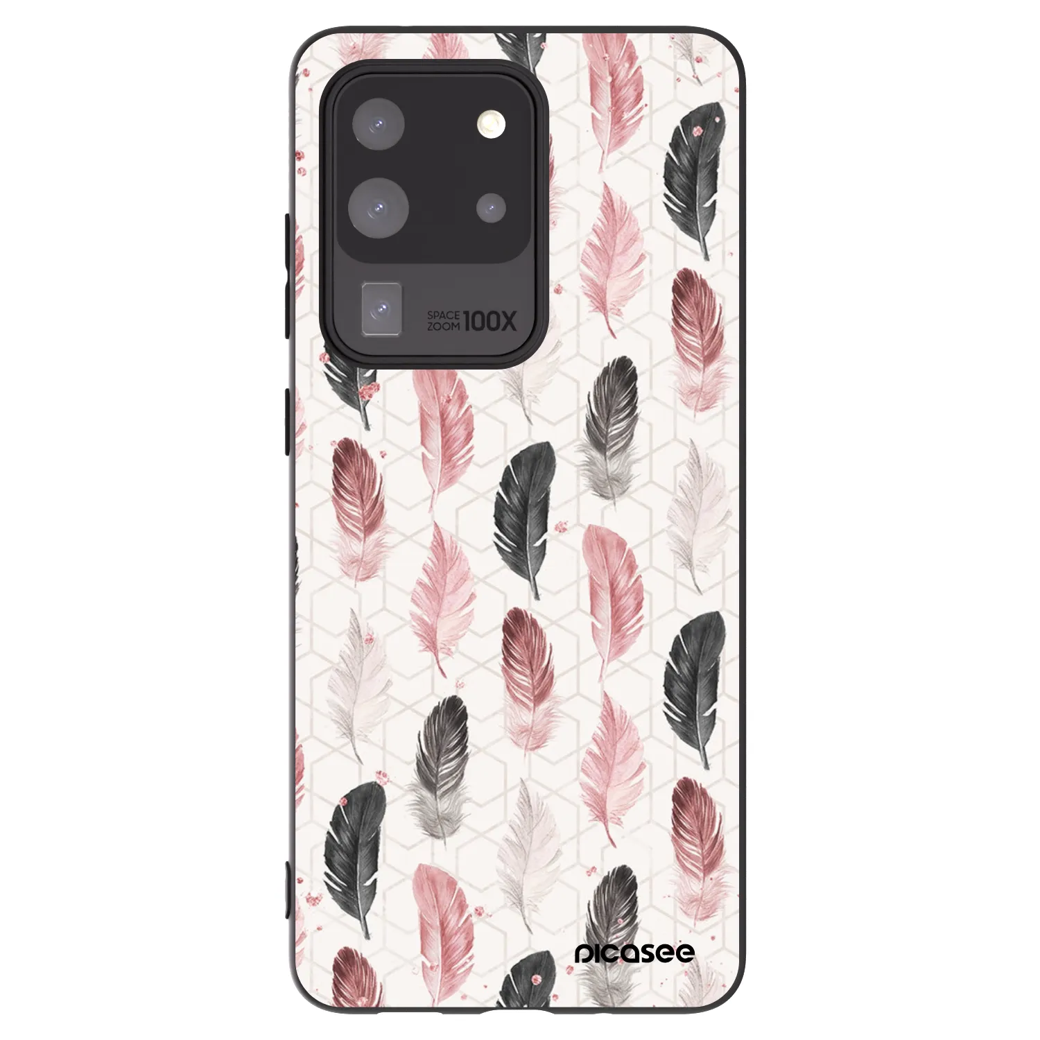 Picasee husă neagră din silicon pentru Samsung Galaxy S20 Ultra 5G G988F - Feather 2