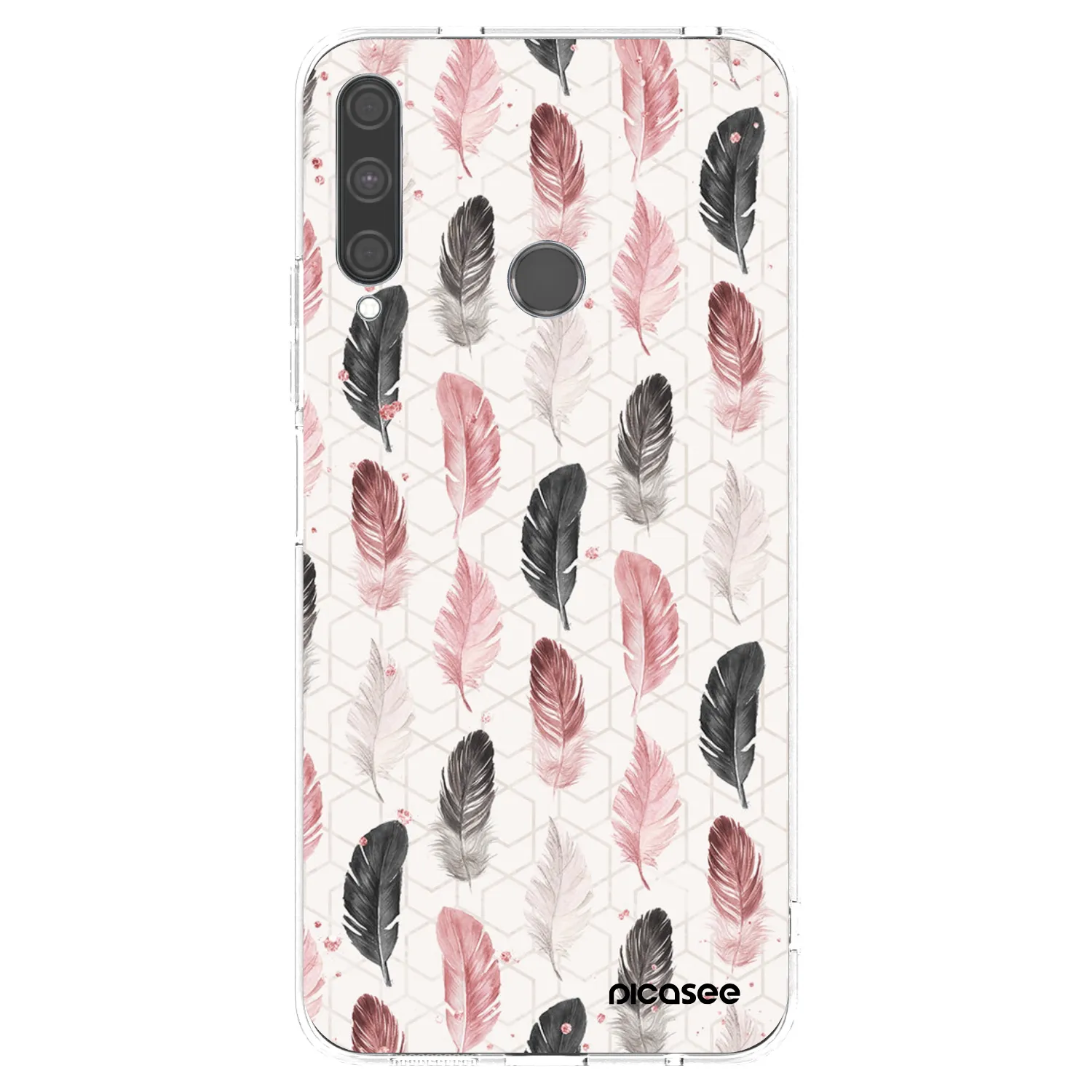 Picasee husă transparentă din silicon pentru Huawei P40 Lite E - Feather 2