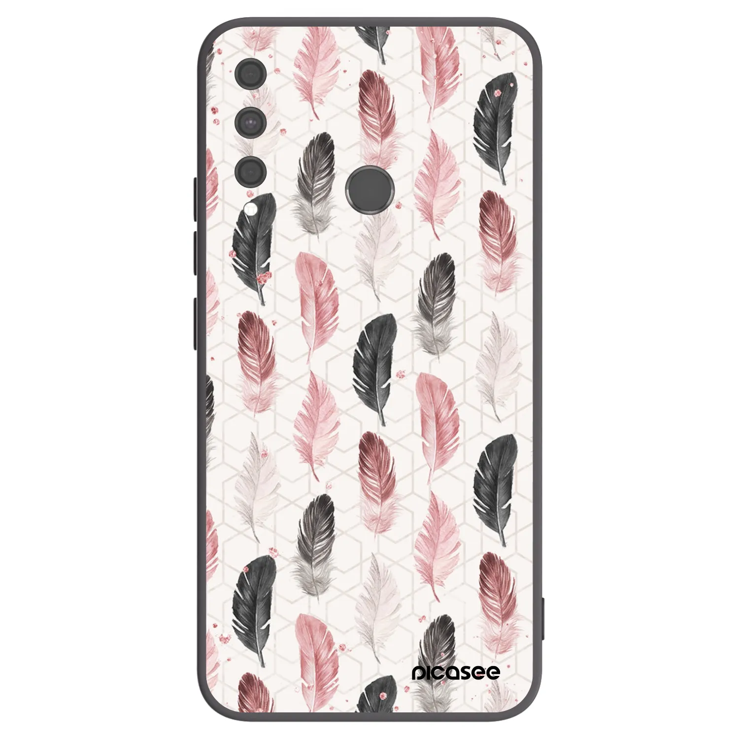 Picasee husă neagră din silicon pentru Huawei P40 Lite E - Feather 2