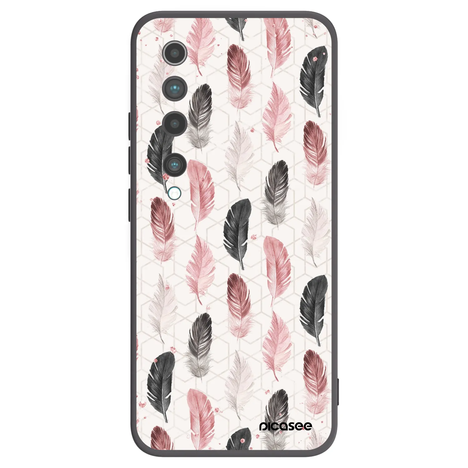 Picasee husă neagră din silicon pentru Xiaomi Mi 10 - Feather 2