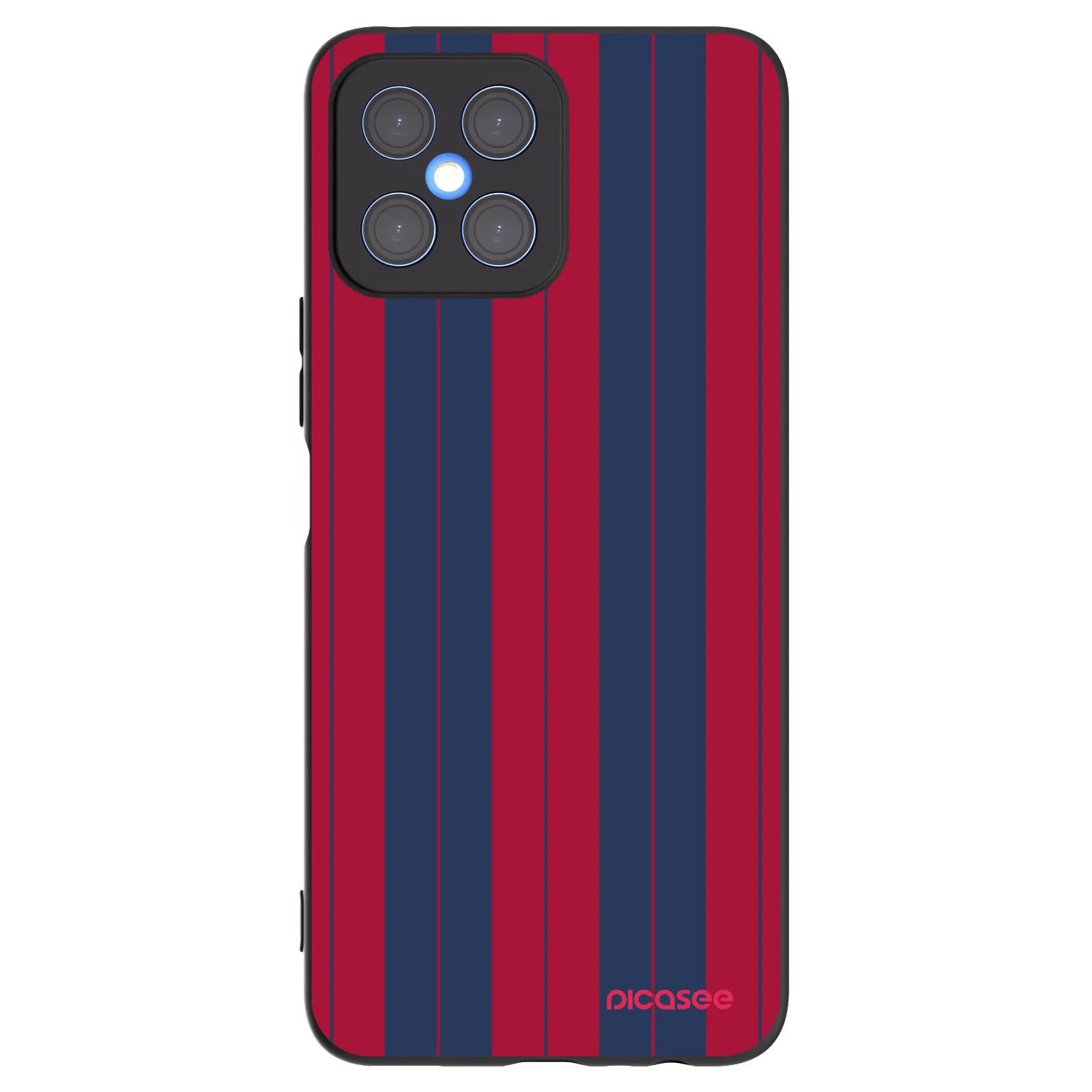 Picasee husă neagră din silicon pentru Honor X8 4G - Yacht club