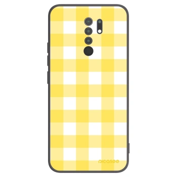 Picasee husă neagră din silicon pentru Xiaomi Redmi 9 - Gride lemon