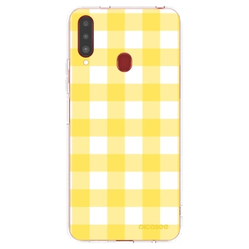 Picasee husă transparentă din silicon pentru Samsung Galaxy A20s - Gride lemon