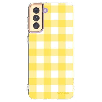 Picasee husă transparentă din silicon pentru Samsung Galaxy S21+ 5G G996F - Gride lemon