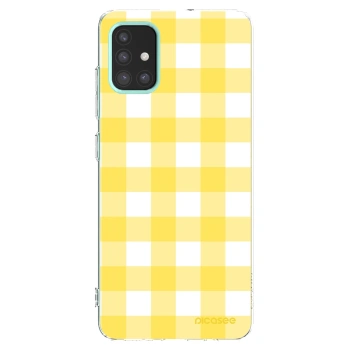Picasee husă transparentă din silicon pentru Samsung Galaxy M31s - Gride lemon