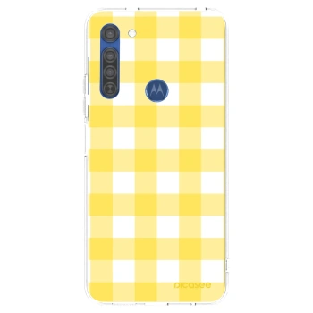 Husă pentru Motorola Moto G8 - Gride lemon