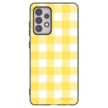 Picasee husă neagră din silicon pentru Samsung Galaxy A52 5G A525F - Gride lemon