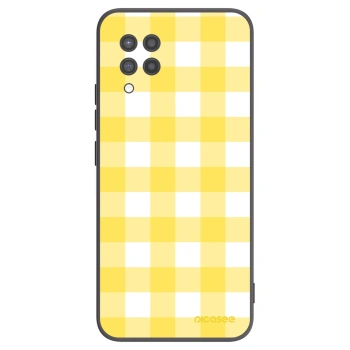 Picasee husă neagră din silicon pentru Samsung Galaxy A42 A426B - Gride lemon