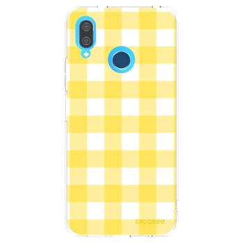 Picasee husă transparentă din silicon pentru Huawei P20 Lite - Gride lemon