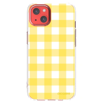 Picasee husă transparentă din silicon pentru Apple iPhone 13 - Gride lemon