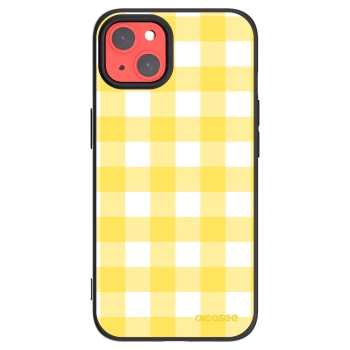 Picasee husă neagră din silicon pentru Apple iPhone 13 - Gride lemon