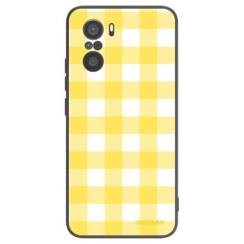 Picasee husă neagră din silicon pentru Xiaomi Poco F3 - Gride lemon