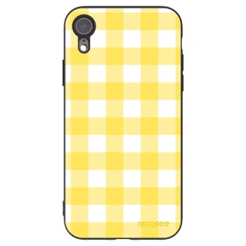 Picasee husă neagră din silicon pentru Apple iPhone XR - Gride lemon