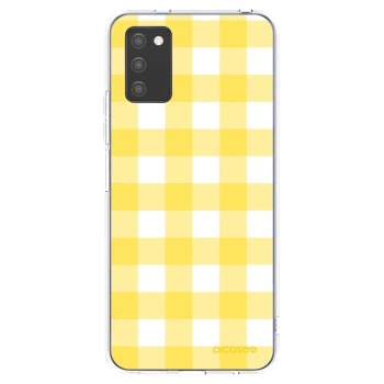 Picasee husă transparentă din silicon pentru Samsung Galaxy A02s A025G - Gride lemon