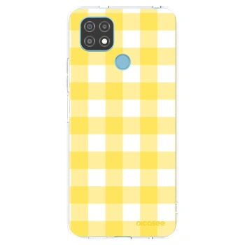 Picasee husă transparentă din silicon pentru Realme C21 - Gride lemon