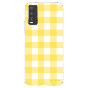 Picasee husă transparentă din silicon pentru Vivo Y20s - Gride lemon