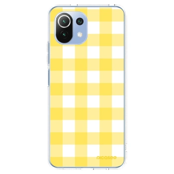 Picasee husă transparentă din silicon pentru Xiaomi 11 Lite 5G NE - Gride lemon