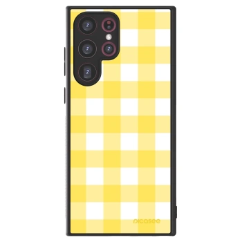Picasee ULTIMATE CASE pentru Samsung Galaxy S22 Ultra 5G - Gride lemon