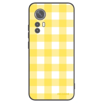 Picasee husă neagră din silicon pentru Xiaomi 12 - Gride lemon
