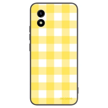 Picasee husă neagră din silicon pentru Vivo Y01 - Gride lemon