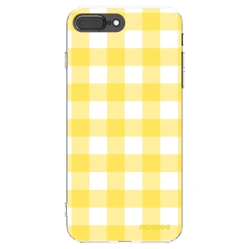 Picasee husă transparentă din silicon pentru Apple iPhone 8 Plus - Gride lemon