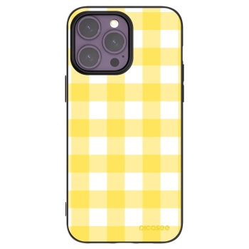 Picasee husă neagră din silicon pentru Apple iPhone 14 Pro Max - Gride lemon