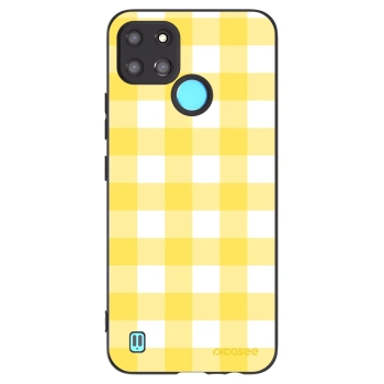 Picasee husă neagră din silicon pentru Realme C21Y - Gride lemon
