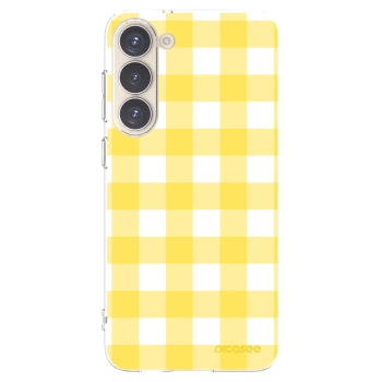 Picasee husă transparentă din silicon pentru Samsung Galaxy S23+ 5G - Gride lemon
