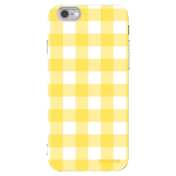 Picasee husă transparentă din silicon pentru Apple iPhone 6/6S - Gride lemon