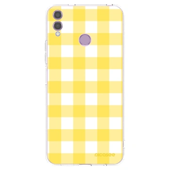 Picasee husă transparentă din silicon pentru Honor 8X - Gride lemon