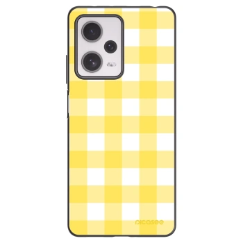 Picasee husă neagră din silicon pentru Xiaomi Redmi Note 12 Pro+ 5G - Gride lemon