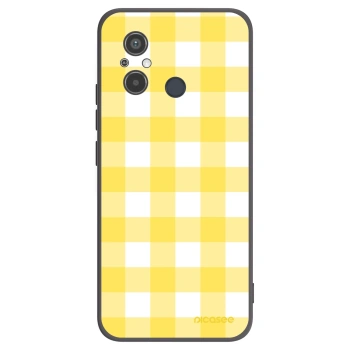 Picasee husă neagră din silicon pentru Xiaomi Redmi 12C - Gride lemon