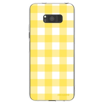 Picasee husă transparentă din silicon pentru Samsung Galaxy S8 G950F - Gride lemon