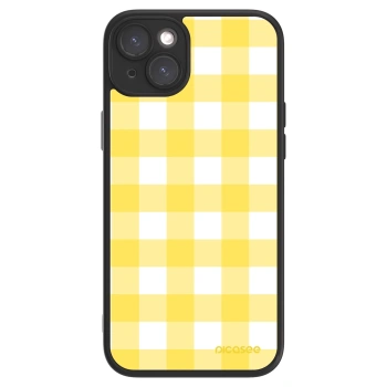 Picasee ULTIMATE CASE MagSafe pentru Apple iPhone 15 Plus - Gride lemon