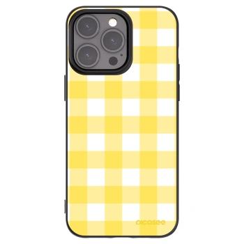 Picasee husă neagră din silicon pentru Apple iPhone 15 Pro Max - Gride lemon