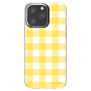 Picasee husă transparentă din silicon pentru Apple iPhone 15 Pro Max - Gride lemon
