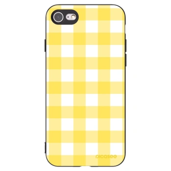 Picasee husă neagră din silicon pentru Apple iPhone 7 - Gride lemon