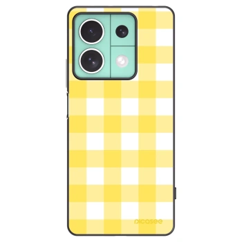 Picasee husă neagră din silicon pentru Xiaomi Redmi Note 13 5G - Gride lemon