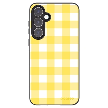 Picasee husă neagră din silicon pentru Samsung Galaxy A55 5G A556B - Gride lemon
