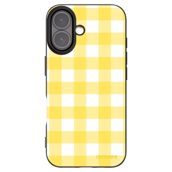 Picasee husă neagră din silicon pentru Apple iPhone 16 - Gride lemon