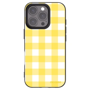 Picasee husă neagră din silicon pentru Apple iPhone 16 Pro - Gride lemon