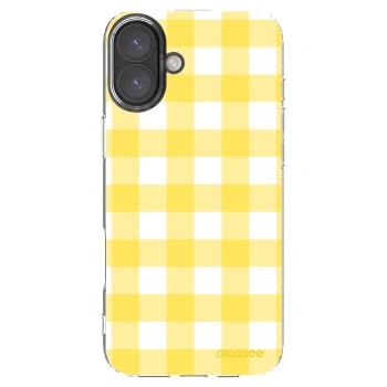 Picasee husă transparentă din silicon pentru Apple iPhone 16 Plus - Gride lemon