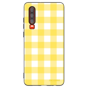 Picasee husă neagră din silicon pentru Huawei P30 - Gride lemon