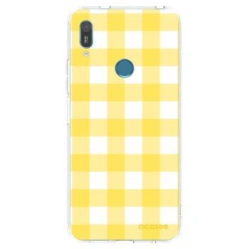 Picasee husă transparentă din silicon pentru Huawei Y6 2019 - Gride lemon