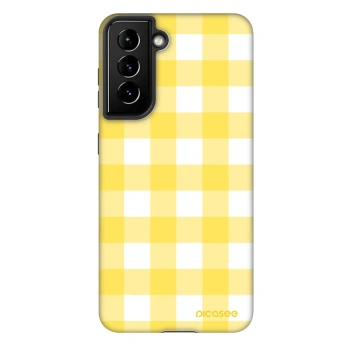 Husă pentru Samsung Galaxy S21 FE 5G - Gride lemon