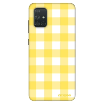 Husă pentru Samsung Galaxy A71 A715F - Gride lemon