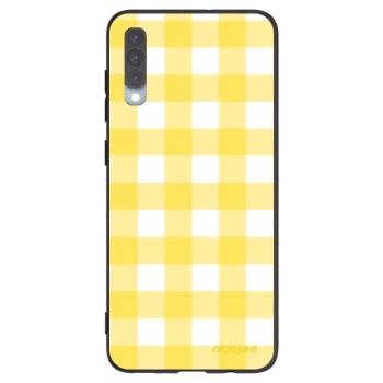 Picasee husă neagră din silicon pentru Samsung Galaxy A70 A705F - Gride lemon