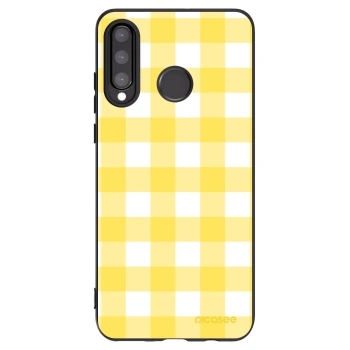 Picasee husă neagră din silicon pentru Huawei P30 Lite - Gride lemon