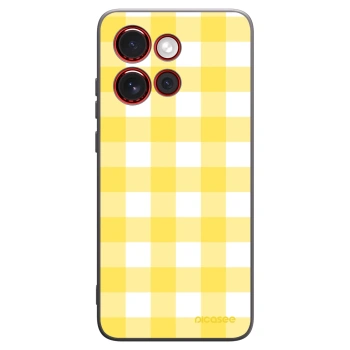 Picasee husă neagră din silicon pentru Motorola Edge 60 Neo 5G - Gride lemon